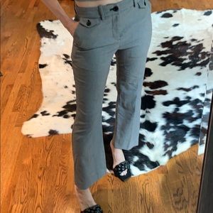 Plaid black and white pants